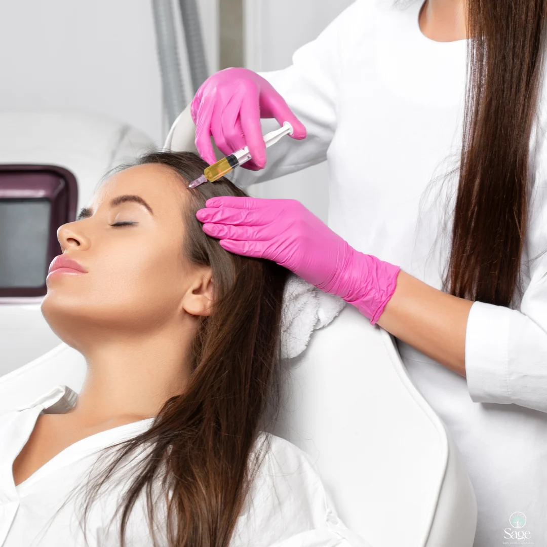 Doctor consulting with patient about PRP therapy